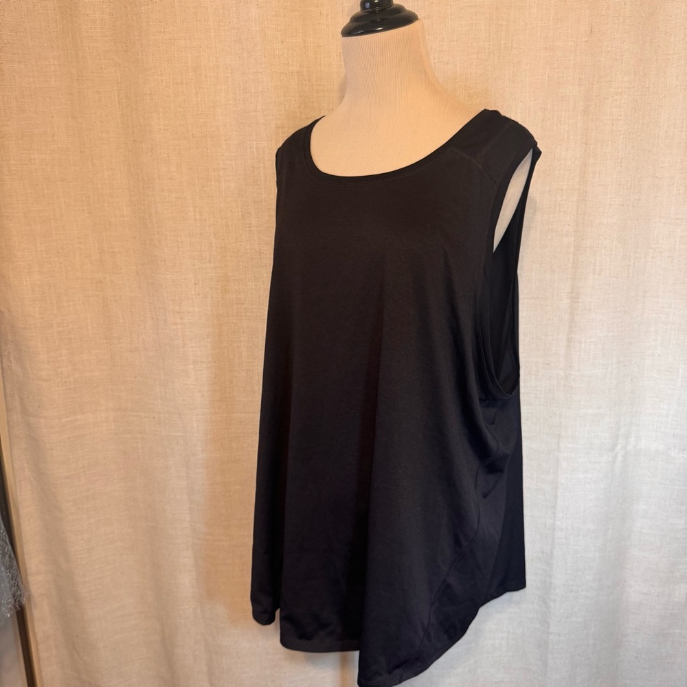 Tek Gear DryTek Tank Top Womens Breathable Back Black Women’s Plus Size 3X 3XL